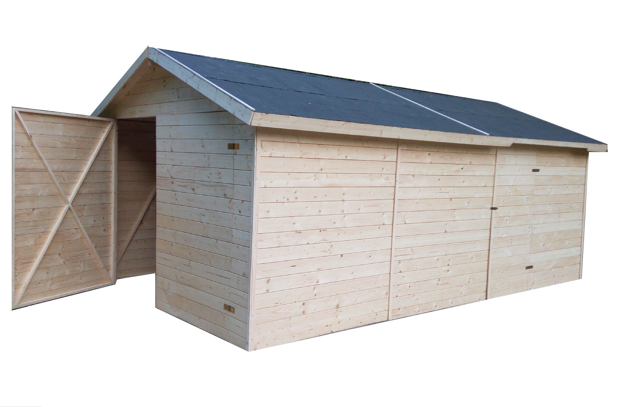 Dřevěná garáž 3,3x4,8m (19mm)